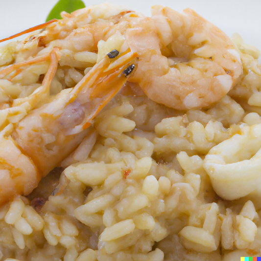 Risotto Ai Gamberetti Con Riso Carnaroli Selezione Racioppi