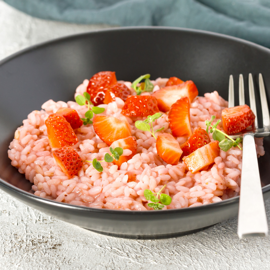 Risotto Alle Fragole Con Riso Carnaroli Selezione Racioppi