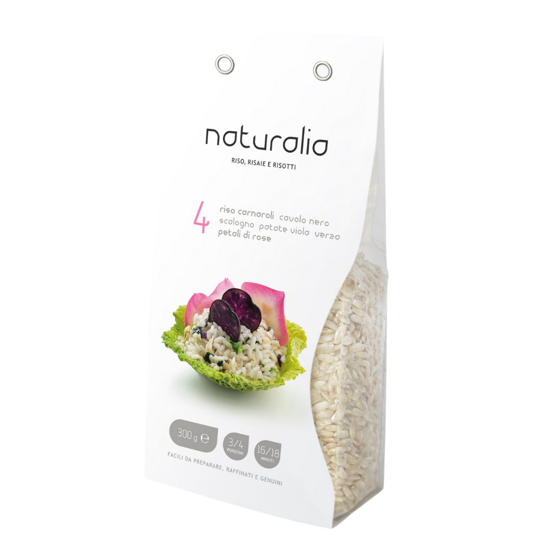 Risotto Al Cavolo Nero Con Riso Carnaroli Vercellese Pronto In Busta Gr.250 - Naturalia