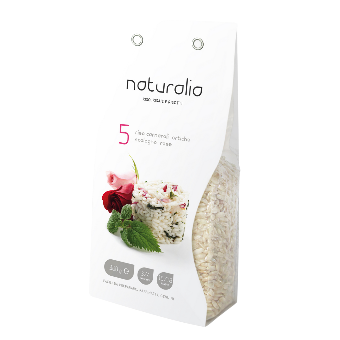 Risotto Alle Ortiche Con Riso Carnaroli Vercellese Pronto In Busta Gr.250 - Pronto In 16 Minuti - Naturalia