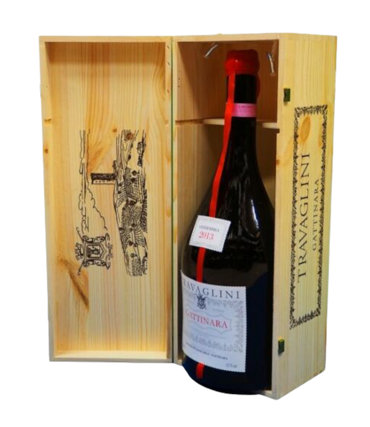 Travaglini Gattinara con cassetta in legno 6 Lt. - Selezione Racioppi