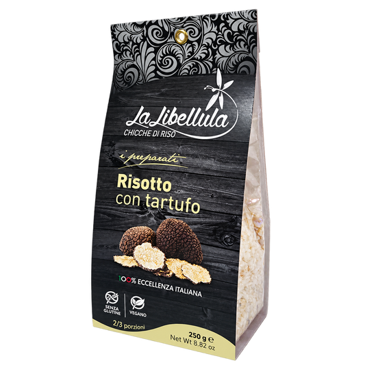 Confezione di risotto al tartufo La Libellula da 250 g con riso Carnaroli Classico
