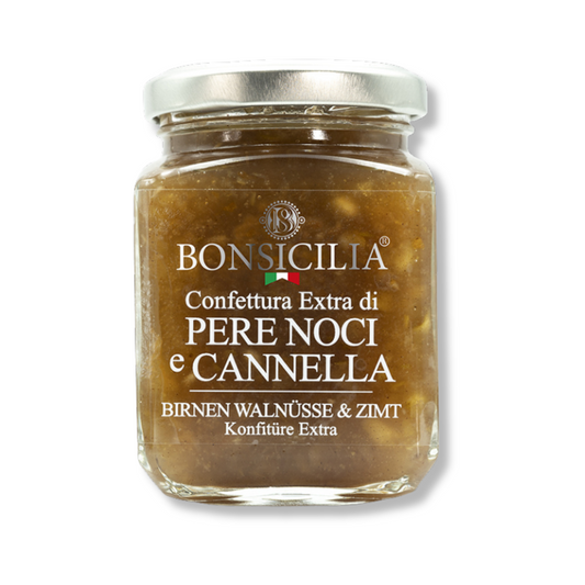 Confettura extra di Pere, Noci e Cannella - Bonsicilia - Selezione Racioppi